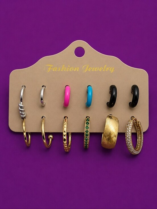 Vintage Jewelry - Vintage Assorted Single Huggie Hoop Earrings